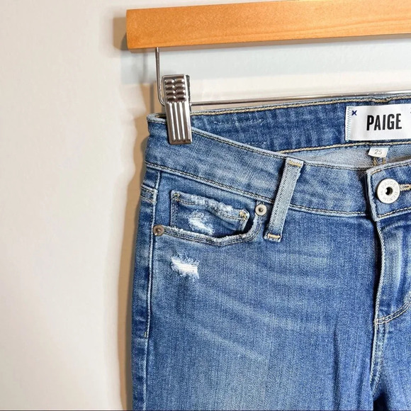 Paige Verdugo Ankle Jeans in Gia Destructed - Picture 6 of 9